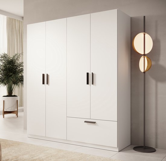 Meubles - Armoire Lillian - Wit - 180 cm