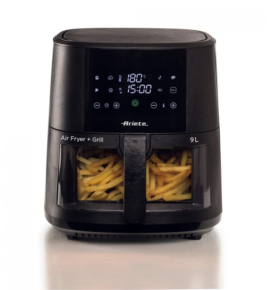 Ariete 4630/00 Enkel 9 l Vrijstaand 1500 W Heteluchtfriteuse Zwart