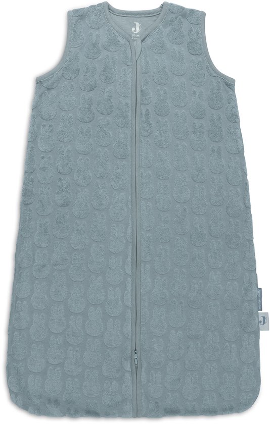 Jollein x Nijntje - Baby Slaapzak Zomer Jersey 90cm - Miffy Jacquard Terry Sea Green - Zomerslaapzak