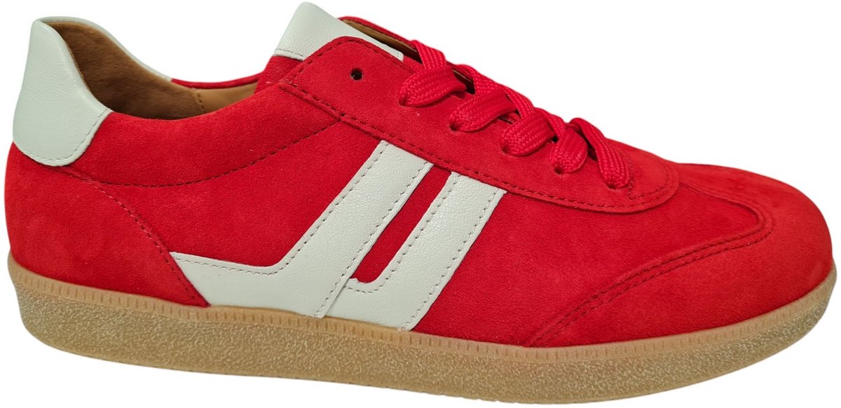 Gabor Suede Dames Sneakers - Rood - 39