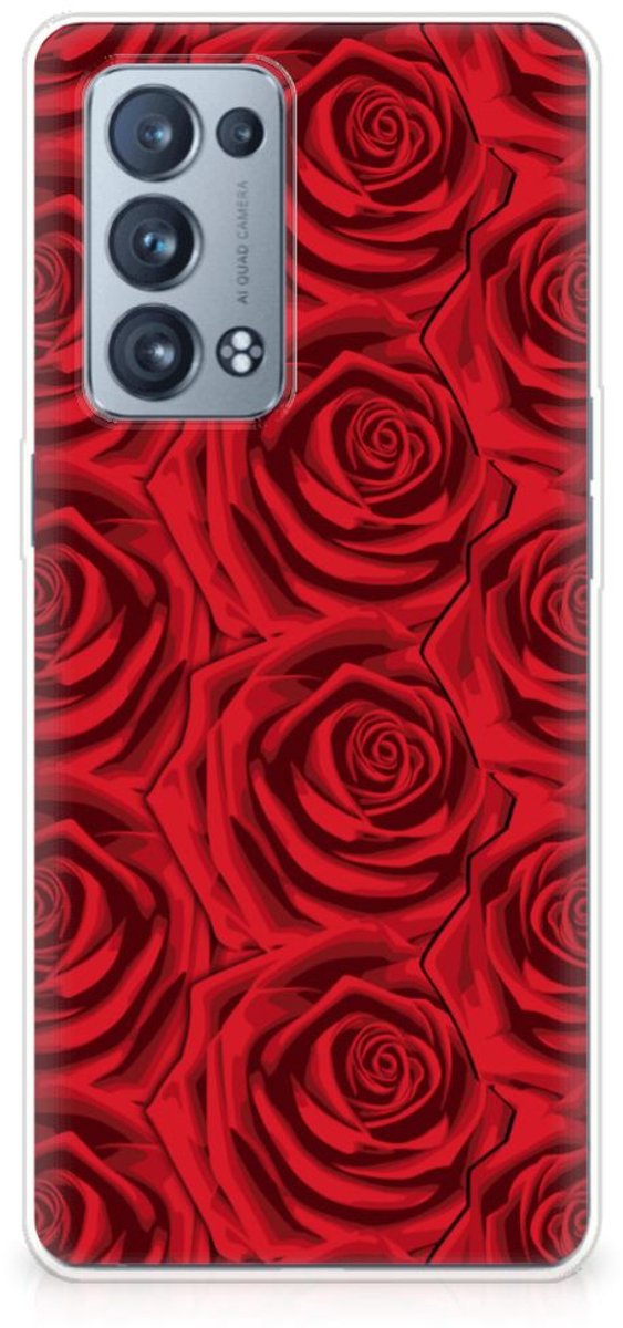 OPPO Reno 6 Pro Plus 5G TPU Case Red Roses