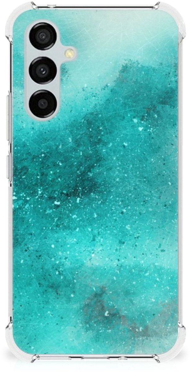 Back Cover Samsung Galaxy A54 Painting Blue