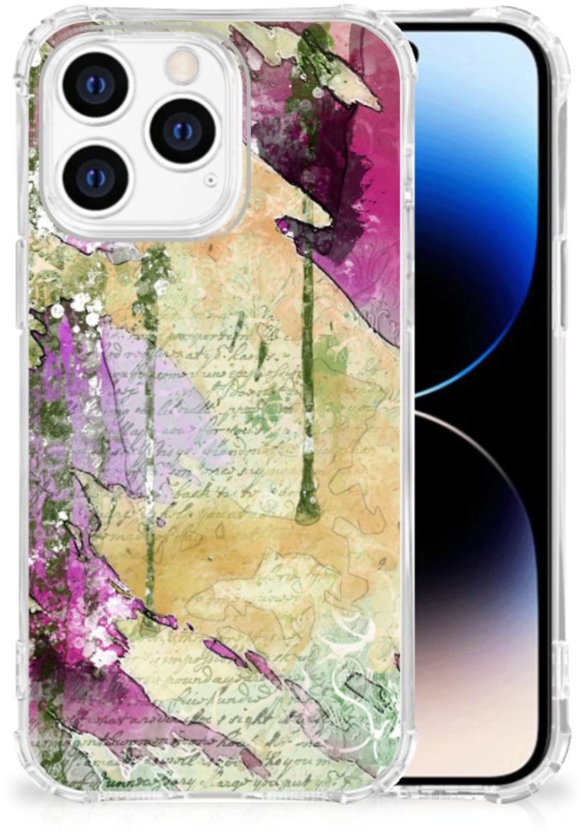Back Cover iPhone 14 Pro Letter Painting