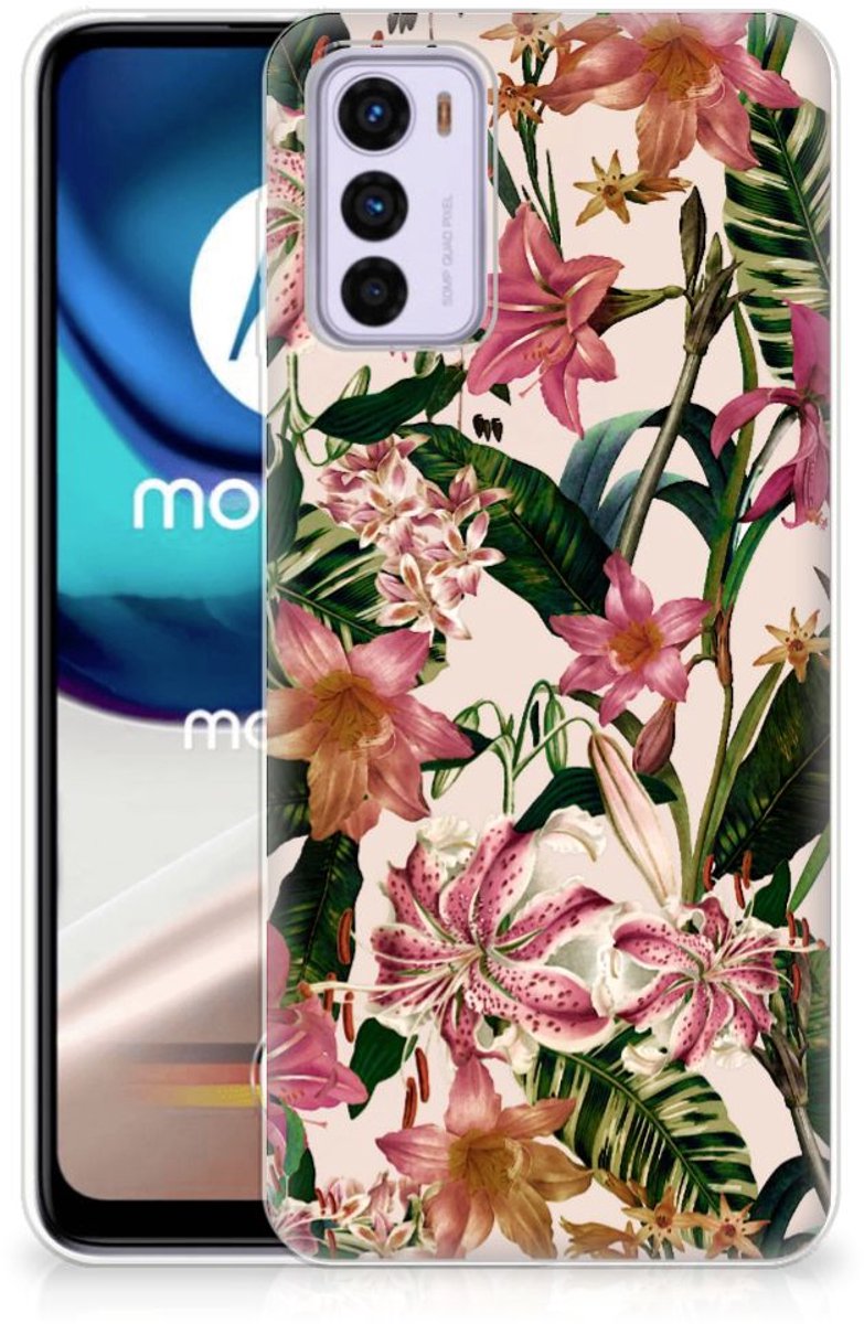 TPU Hoesje voor Motorola Moto G42 TPU Case Flowers