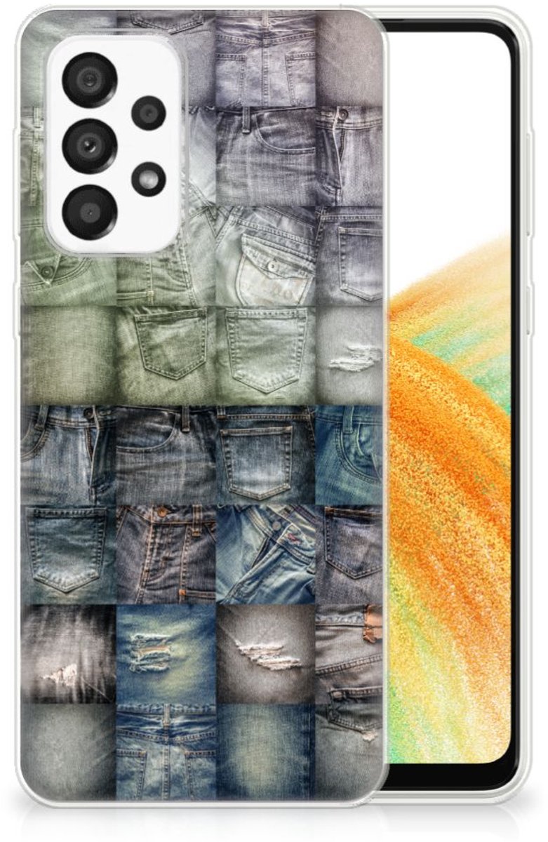 TPU Hoesje voor Silicone Back Cover Samsung Galaxy A33 5G Spijkerbroeken