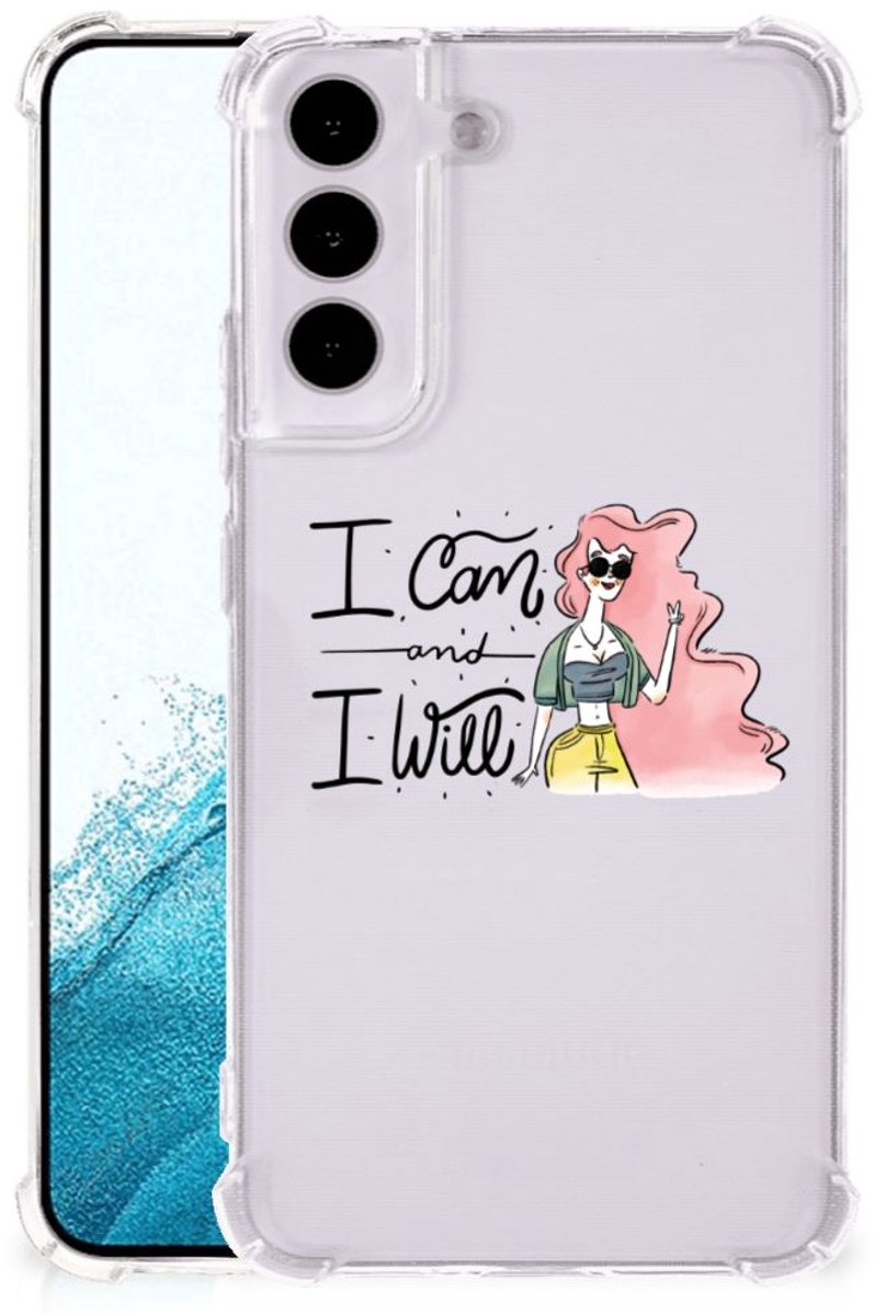 Samsung Galaxy S22 Stevig Bumper Hoesje i Can
