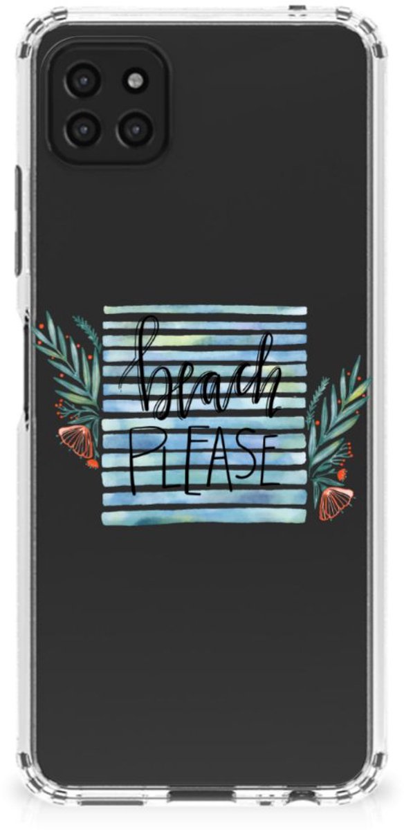 Samsung Galaxy A22 5G Stevig Bumper Hoesje Boho Beach