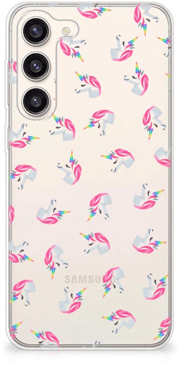 TPU bumper voor Samsung Galaxy S23 Plus Unicorns