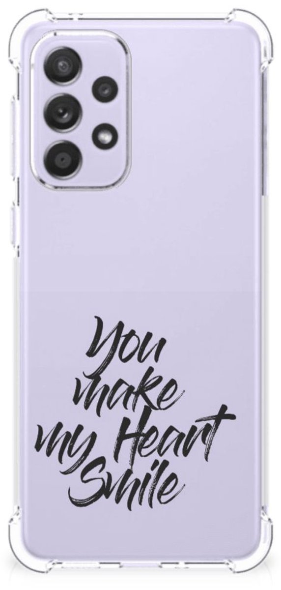 Samsung Galaxy A33 Telefoonhoesje met tekst Heart Smile