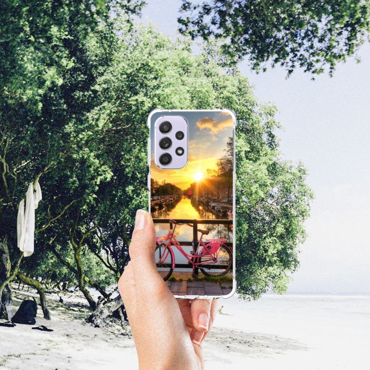 Samsung Galaxy A33 Telefoonhoesje met valbescherming Amsterdamse Grachten