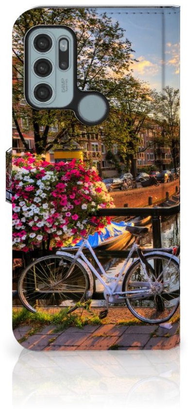 Protection Téléphone Motorola Moto G60s Portefeuille Les Canaux D'Amsterdam