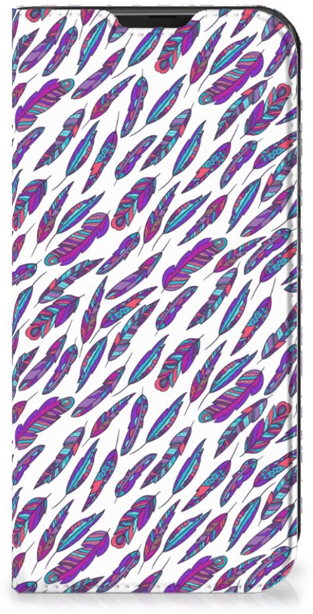 Samsung Galaxy Xcover 6 Pro Hoesje met Magneet Feathers Color
