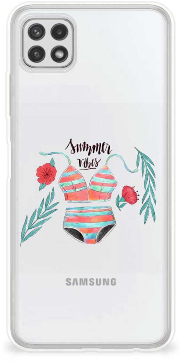 Samsung Galaxy A22 5G Telefoonhoesje met Naam Boho Summer