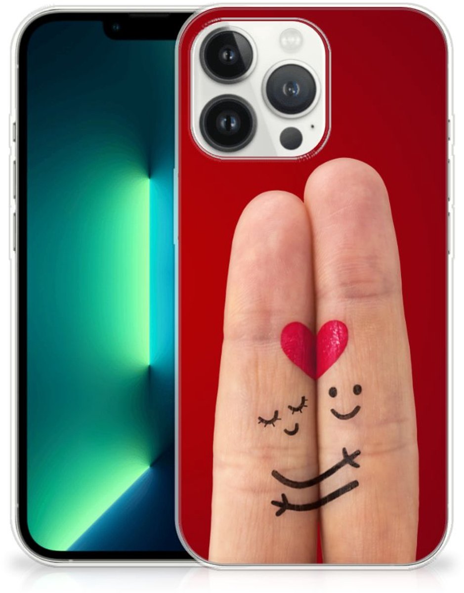 iPhone 13 Pro Max Silicone Back Cover Liefde - Origineel Romantisch Cadeau