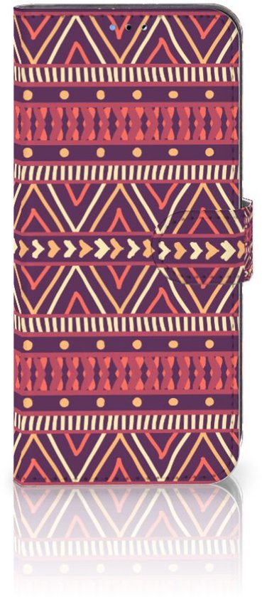 Étui pour téléphone portable OPPO A16/A16s | OPPO A54s Bookcase Violet Aztèque