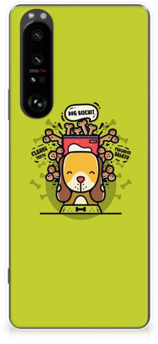 Sony Xperia 1 III Telefoonhoesje met Naam Doggy Biscuit