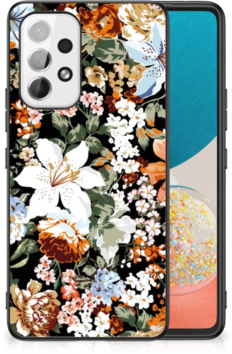 Bloemen Hoesje voor Samsung Galaxy A53 Dark Flowers