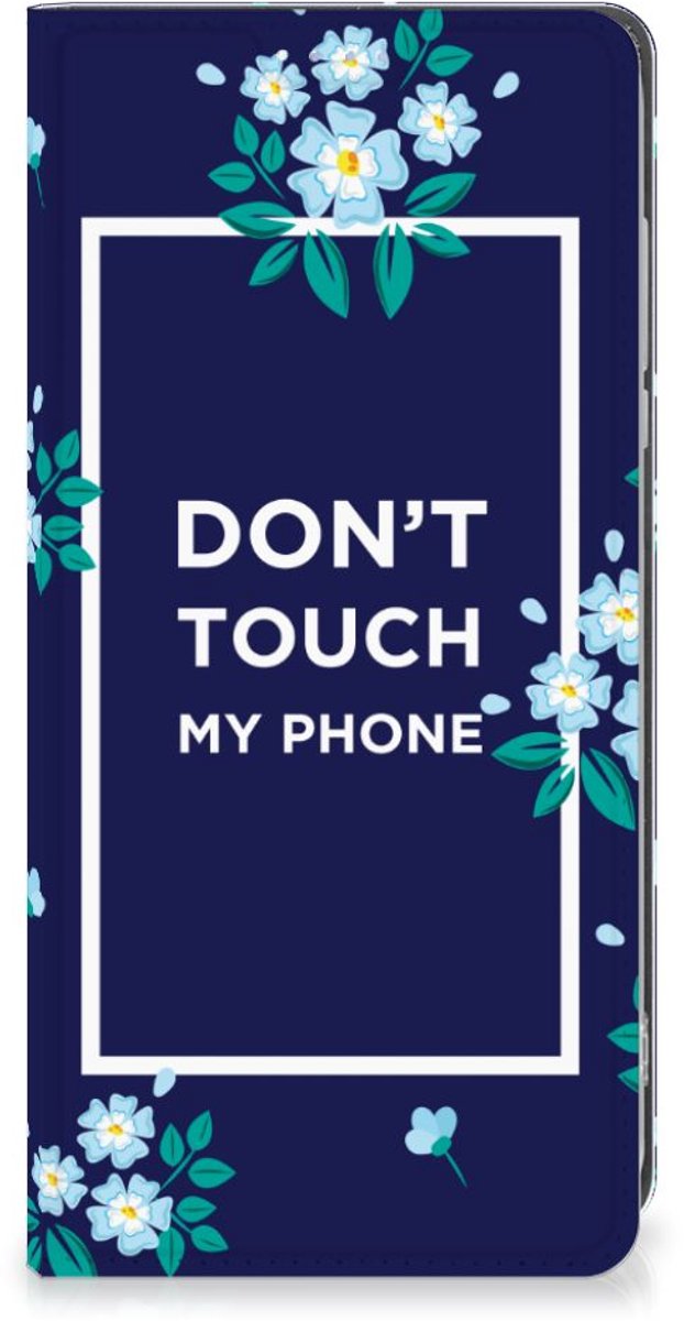 Motorola Moto G84 Design Case Flowers Blue DTMP