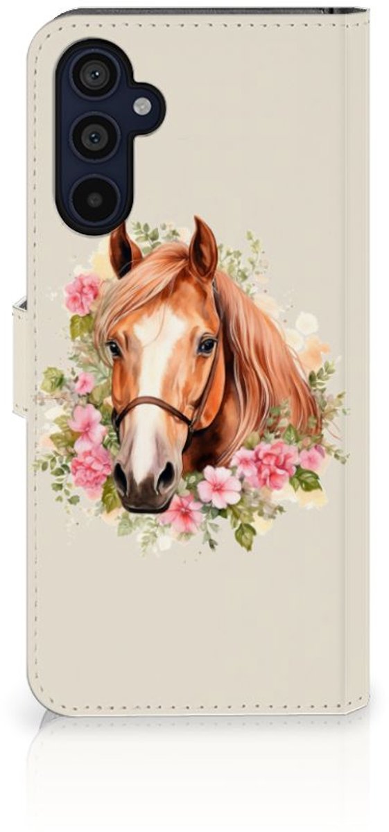 Telefoonhoesje met Pasjes voor Samsung Galaxy M14 Paard