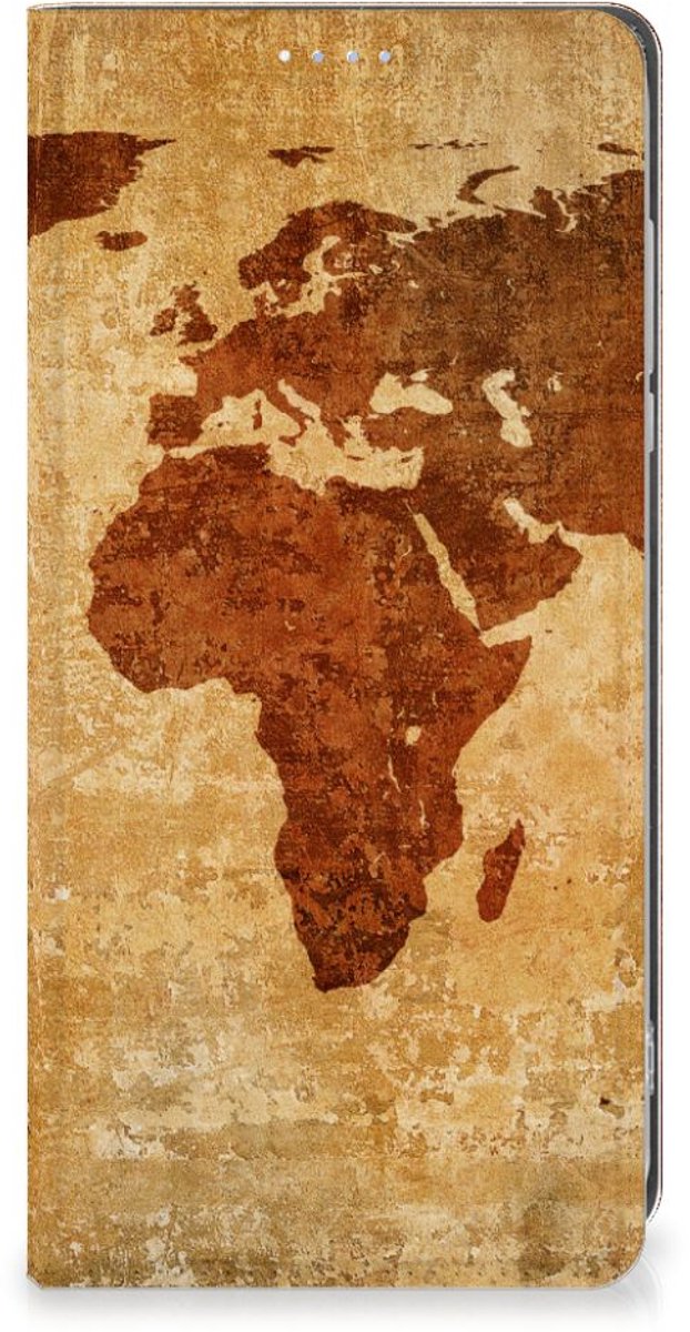 Motorola Moto G84 Book Cover Wereldkaart