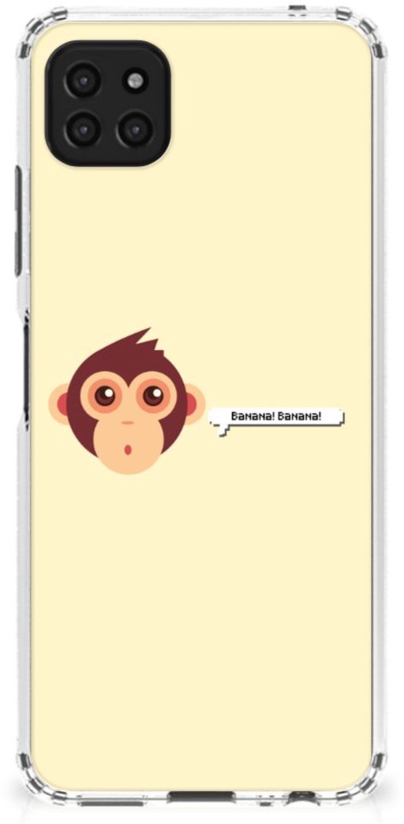 Samsung Galaxy A22 5G Stevig Bumper Hoesje Monkey