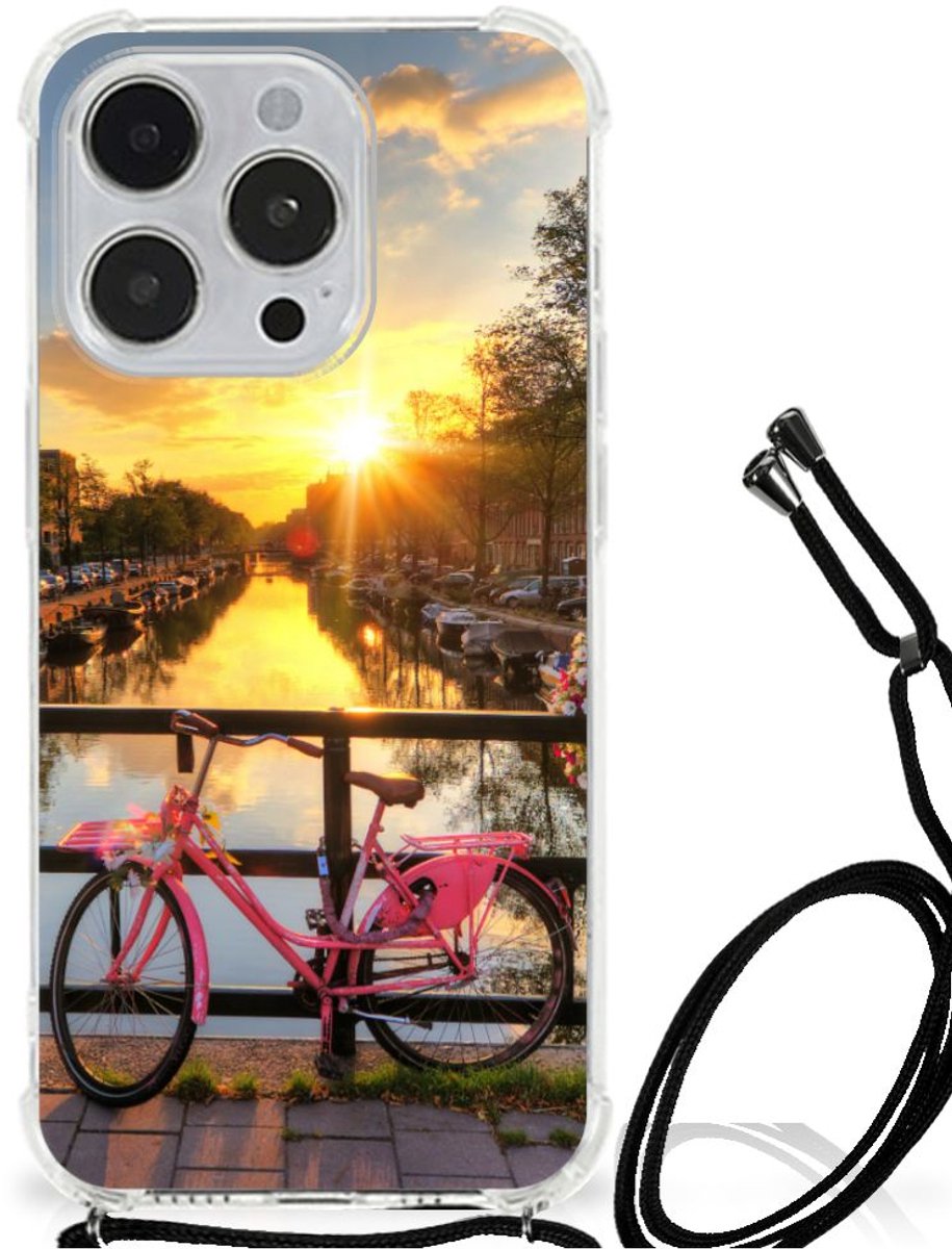 iPhone 14 Pro Max Telefoonhoesje met valbescherming Amsterdamse Grachten