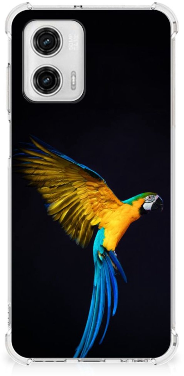 Back Cover voor Motorola Moto G73 Case Anti-shock Papegaai