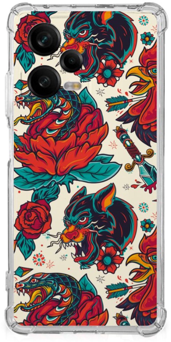 Anti-shock Hoesje met foto voor Xiaomi Redmi Note 12 Pro Old Skool