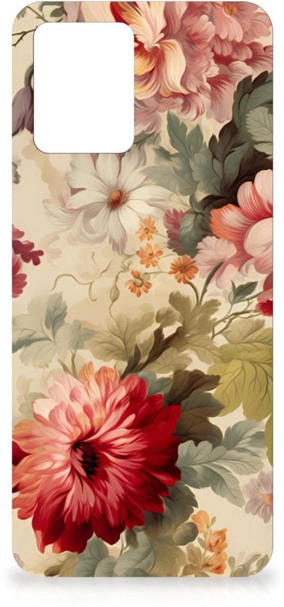 TPU Case voor Motorola Moto G53 Bloemen