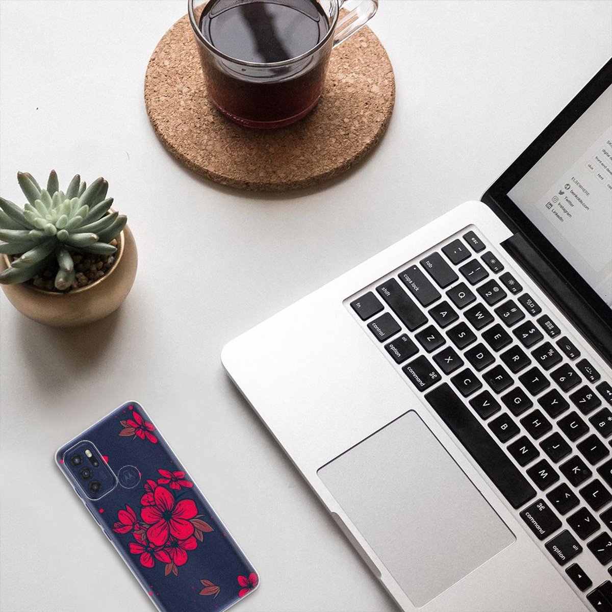 Motorola Moto G60s TPU Case Blossom Red