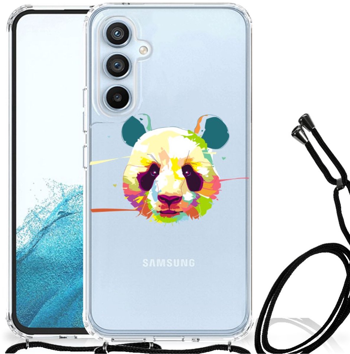 Samsung Galaxy A54 5G Stevig Bumper Hoesje Panda Color