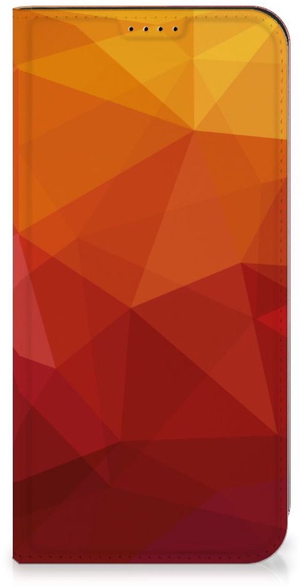 Stand Case voor Samsung Galaxy A55 Polygon Red