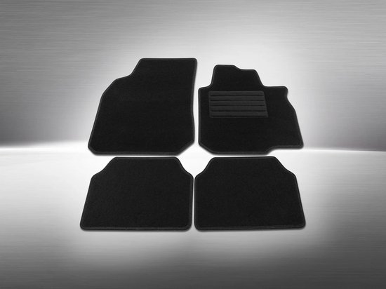 ULTIMATE SPEED® Universele Auto Mattenset 4-delig Klein - Automat Mat Matten Set - Bestuurdersmat: ca. 61 x 48,5 cm - Passagiersmat: ca. 67 x 48,5 cm