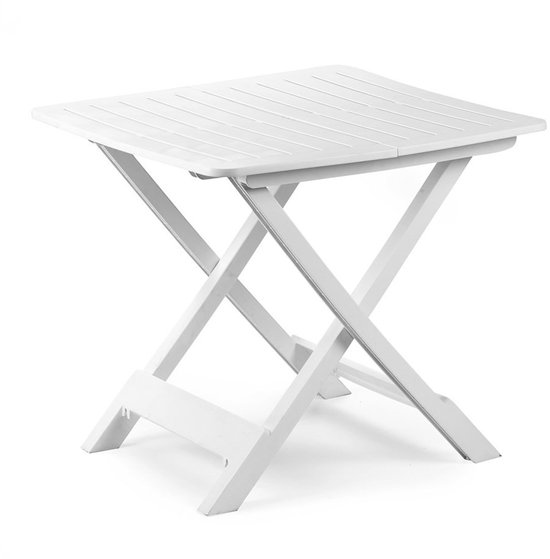 Campingtafel - Vouwbaar - Wit 80x60cm — afbeelding 3