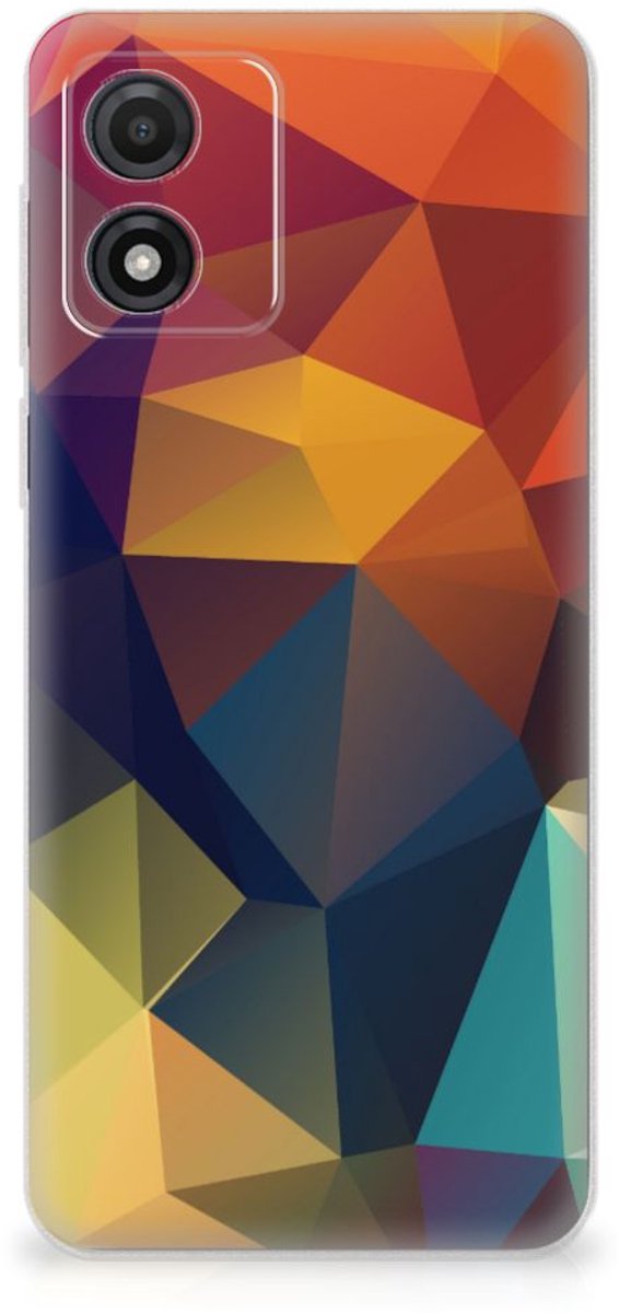 Motorola Moto E13 TPU Hoesje Polygon Color