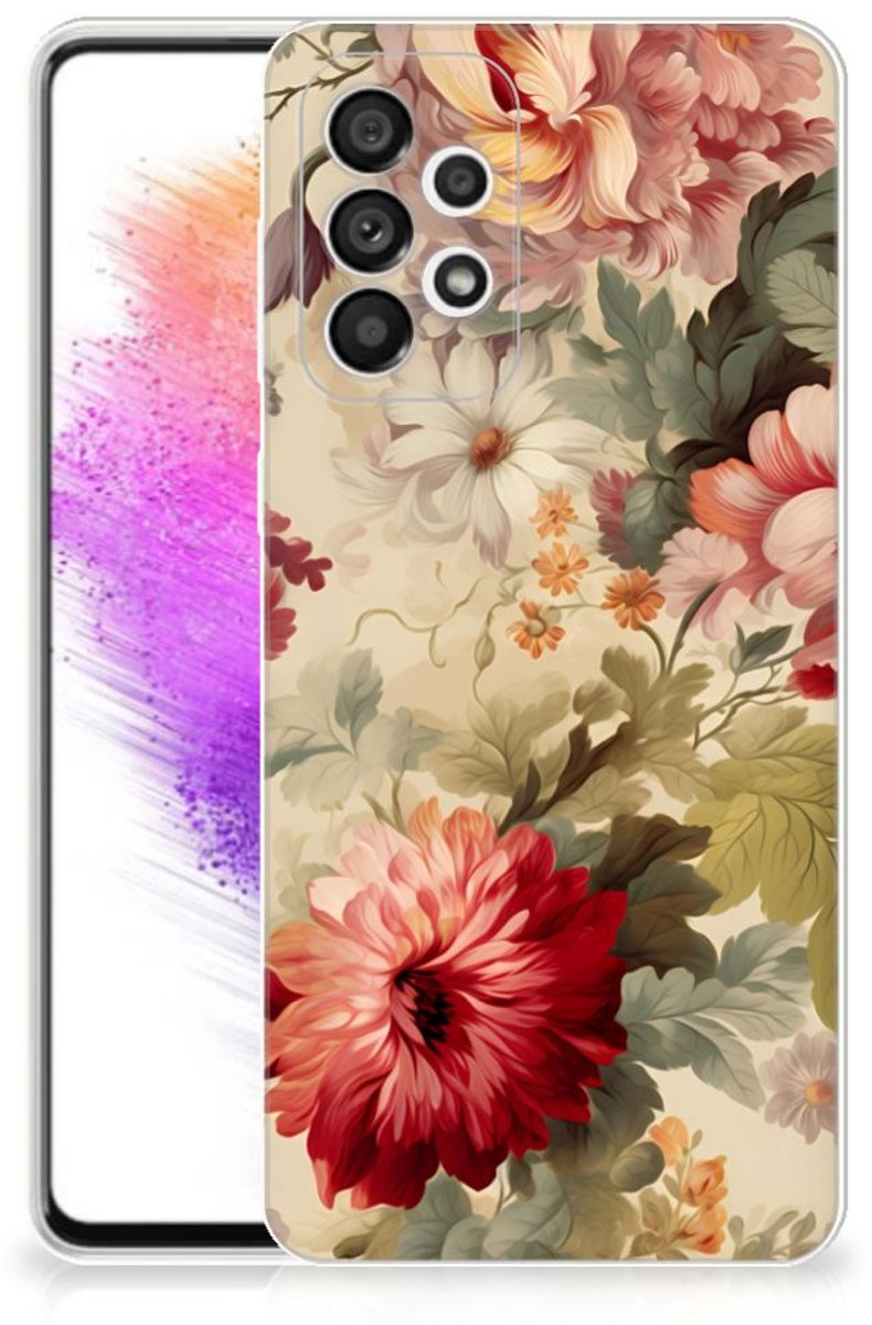 TPU Case voor Samsung Galaxy A73 5G Bloemen