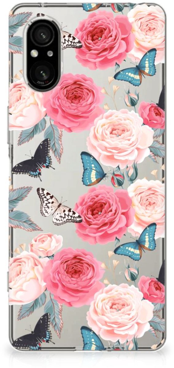 Sony Xperia 5 V TPU Case Butterfly Roses