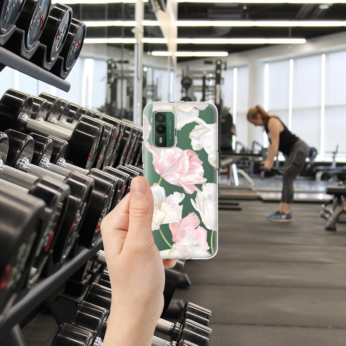 Nokia XR21 TPU Case Lovely Flowers