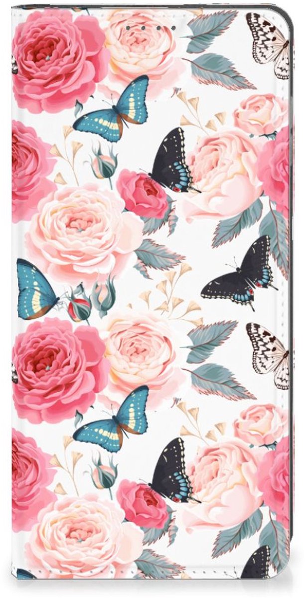 Motorola Moto G14 Smart Cover Butterfly Roses