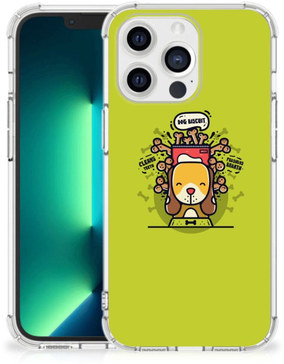 iPhone 13 Pro Max Stevig Bumper Hoesje Doggy Biscuit