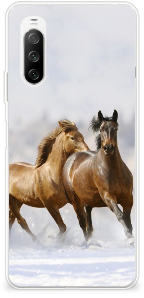 Sony Xperia 10 III TPU Hoesje Paarden