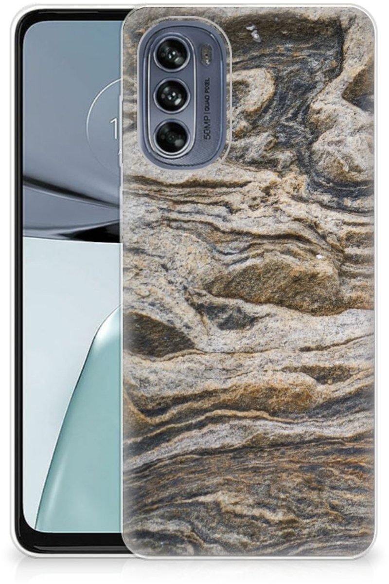 Motorola Moto G62 5G TPU Siliconen Hoesje Steen