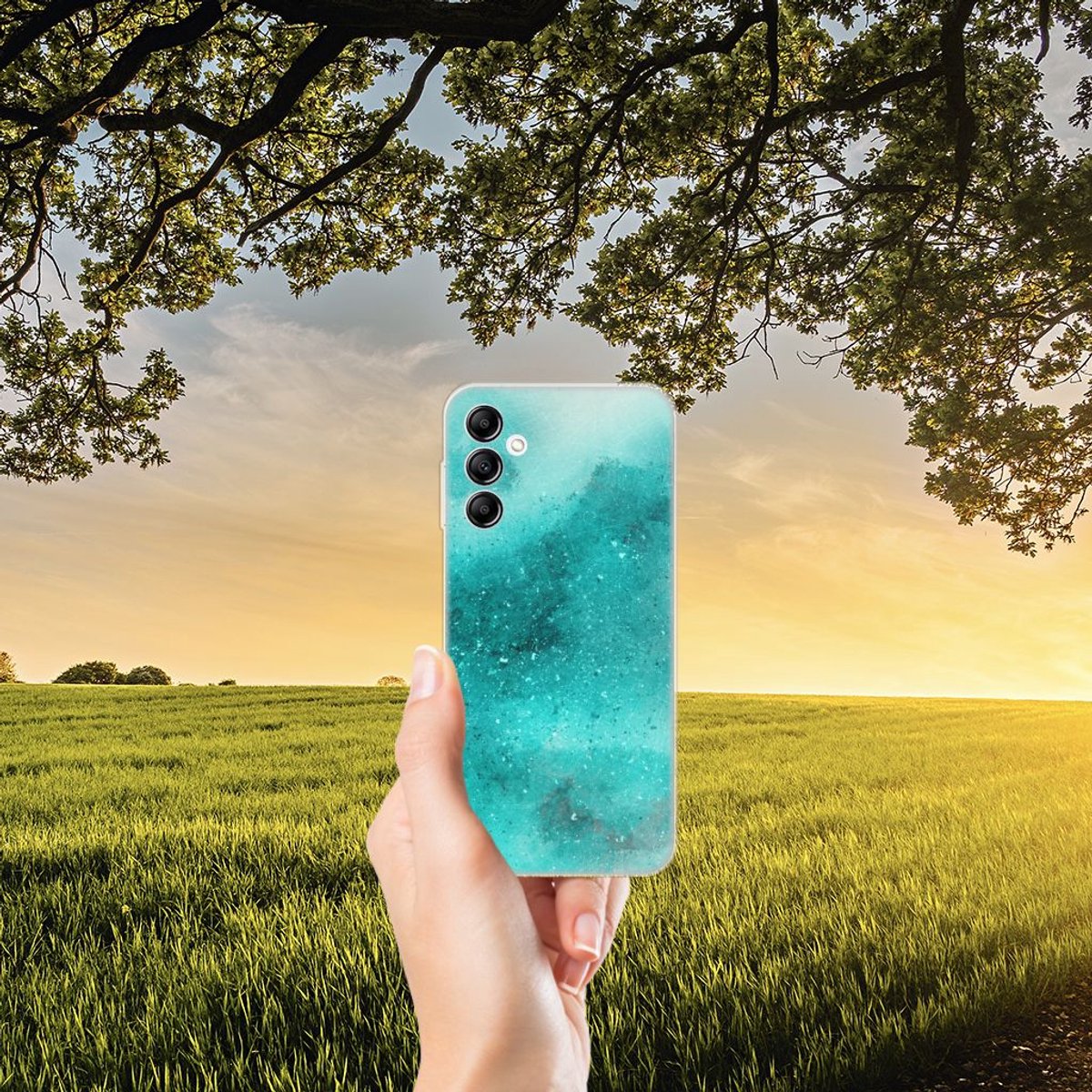 Hoesje maken Samsung Galaxy A14 5G Painting Blue