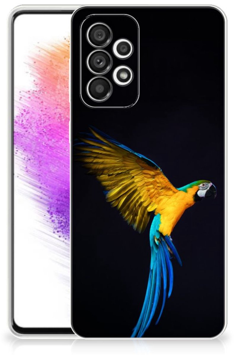 Samsung Galaxy A73 5G TPU Hoesje Papegaai