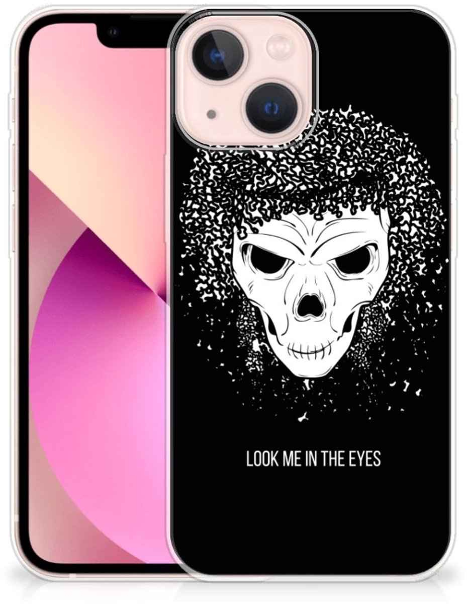 Silicone Back Case iPhone 13 mini Skull Hair