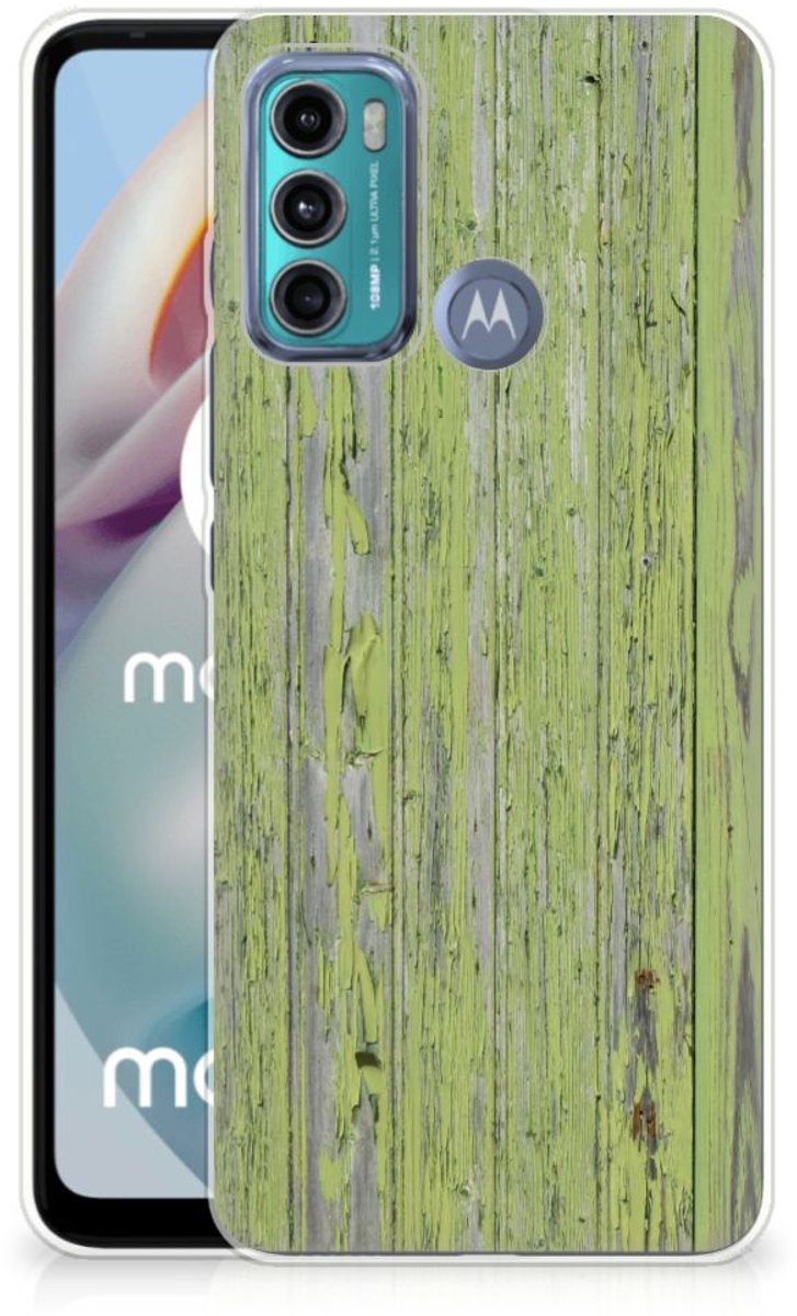 Motorola Moto G60 Bumper Hoesje Green Wood