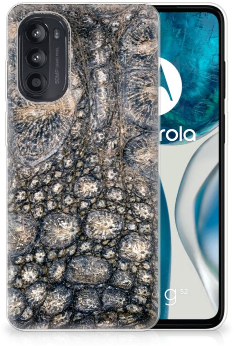 Motorola Moto G52/G82 TPU Hoesje Krokodillenprint