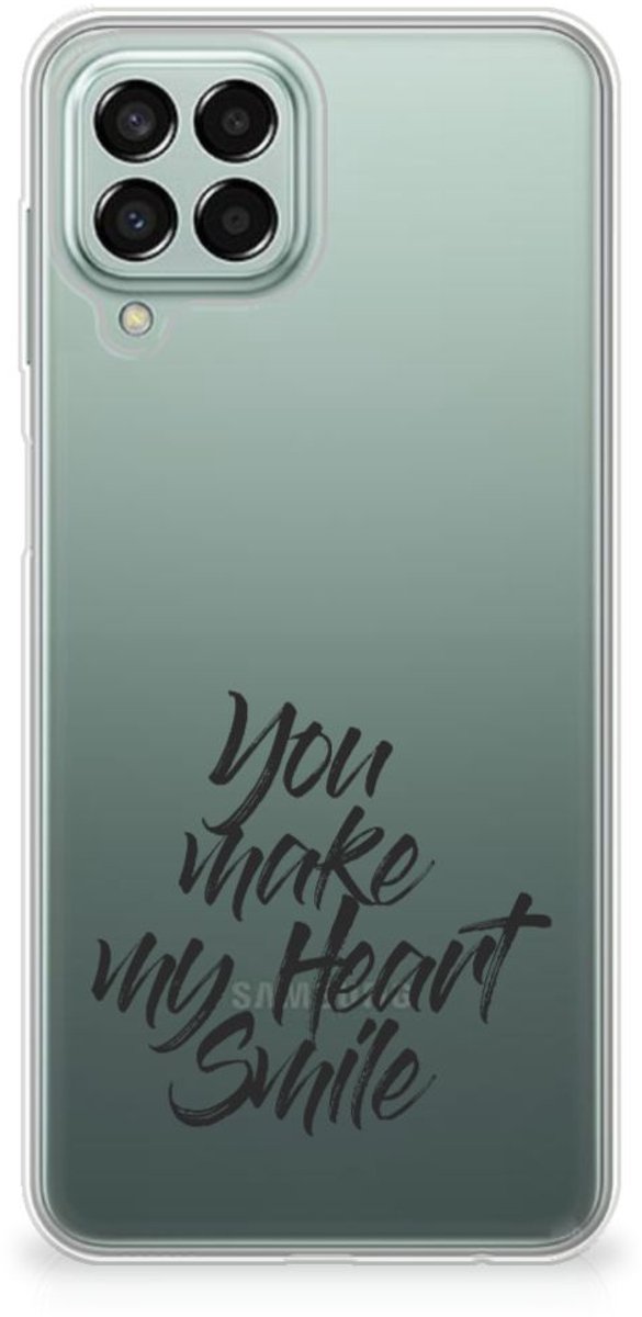Samsung Galaxy M33 Siliconen hoesje met naam Heart Smile
