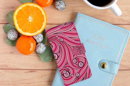 Etui design OPPO A15 Etui pour téléphone portable Swirl Pink