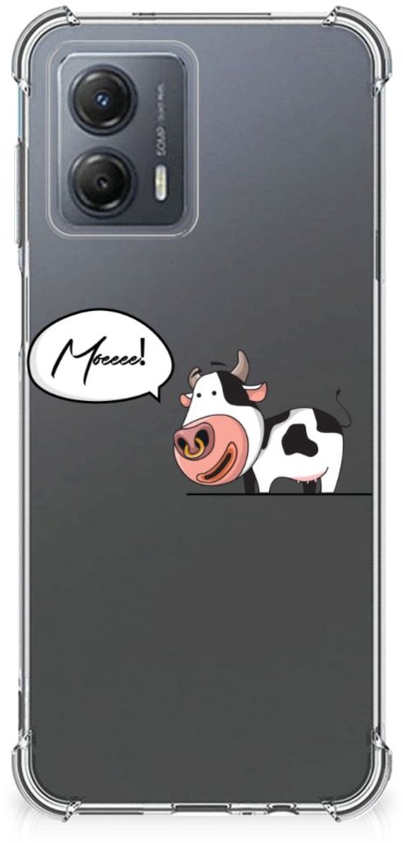 Motorola Moto G53 Stevig Bumper Hoesje Cheeky Cow